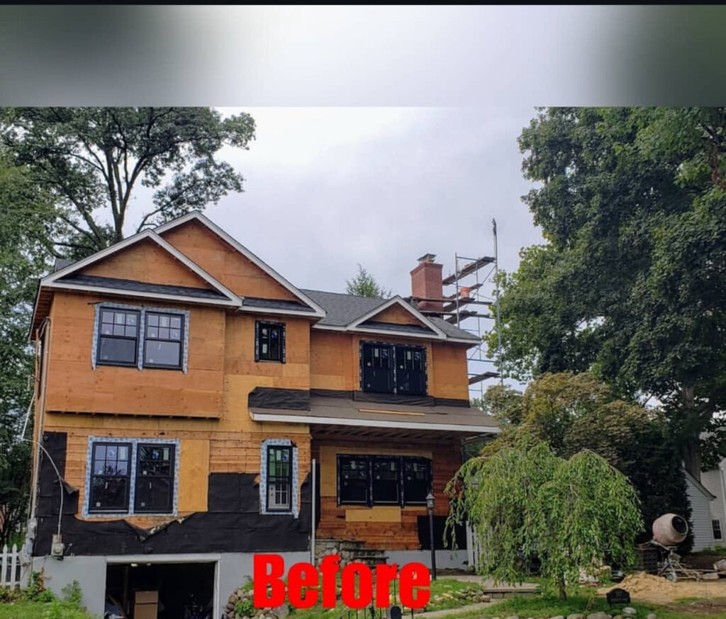 Before house wrapping
